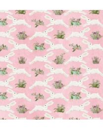 Touch of Spring Rabbits Pink from 3 Wishes