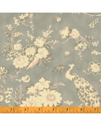 Traveler Dreamers Garden Heathered Grey by Jeanne Horton for Windham Fabrics
