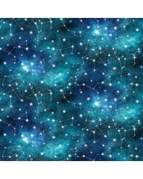 Universe Constellations Blue by Adrian Chesterman for Northcott