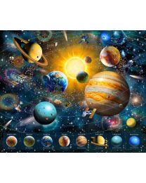 Universe Galaxy Panel NavyMulti by Adrian Chesterman for Northcott