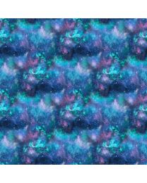 Universe Nebula Texture Blue by Adrian Chesterman for Northcott
