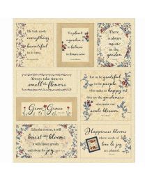 Victory Garden Beige Vintage Panel by Wing And A Prayer Designs for Timeless Treasures