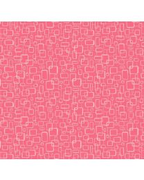 Whimsy White on Pink Rectangles from PB Textiles