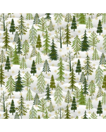 Winter Joy Winter Forest Cream by Hannah West for Henry Glass