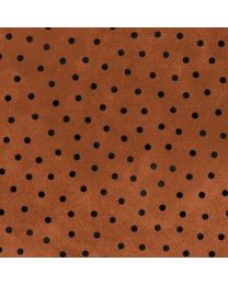 Woolies Flannel Dots Rust