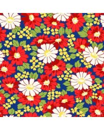 Beach Baby Multi Floral Multi by Retro Vintage for PB Textiles
