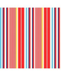 Beach Baby Stripe Red by Retro Vintage for PB Textiles