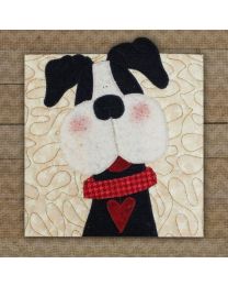 Boston Terrier  Precut Prefused Applique Kit from The Whole Country Caboodle