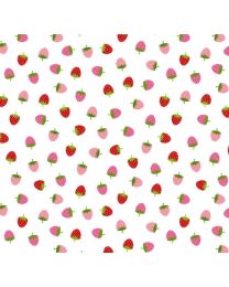 Celebration Strawberries Red/Pink by Kimberbell for Maywood Studio