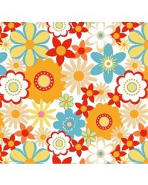 Surf's Up Modern Floral Multi by Barb Tourtillotte for Henry Glass Fabrics 