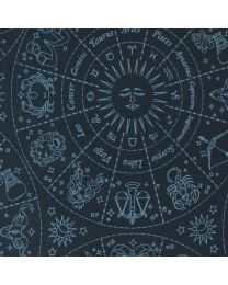 Starry Sky Midnight Zodiac by April Rosenthal for Moda Fabrics 
