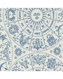 Starry Sky Mist Night Zodiac by April Rosenthal for Moda Fabrics 