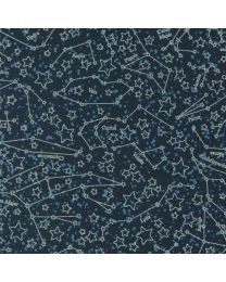 Starry Sky Midnight Constellations by April Rosenthal for Moda Fabrics 