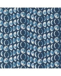 Starry Sky Night Moon Phases by April Rosenthal for Moda Fabrics 