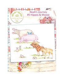 Noah's Journey #5 Hippos & Moose from Crabapple Hill Studio