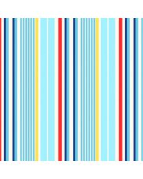 Beach Baby Stripe Blue by Retro Vintage for PB Textiles