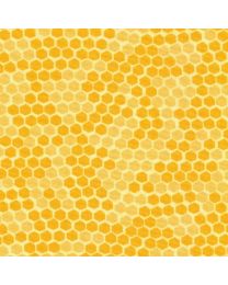 Buzzin' With My Gnomeiezz Yellow Honeycomb by Susan Winget for Wilmington Prints