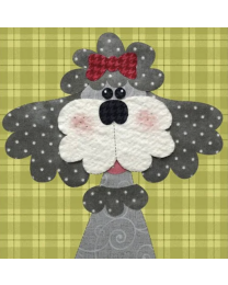 Poodle Precut Prefused Applique Kit by Leanne Anderson for The Whole Country Caboodle